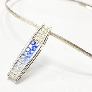 サファイア1.89ct K18 ネックレス