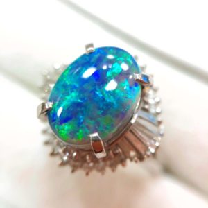 Pt900 プラチナ900 オパールリング