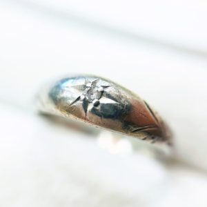 Pt850 メレダイヤリング