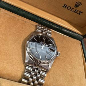 ROLEX　デイトジャスト　16014　黒文字盤　ブラック　デイジャス　