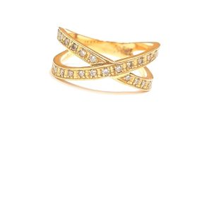 K18 メレダイヤ 0.25ct デザインリング