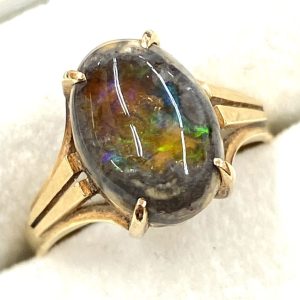 K18 18金 カンテラオパール リング