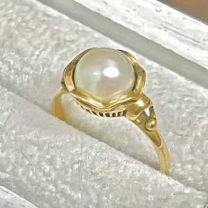 K18 リング パール 750