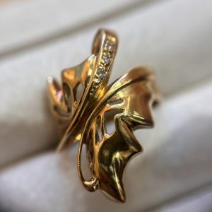 K18 石付き リング