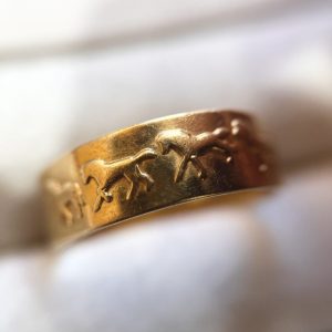 K18 石付き リング