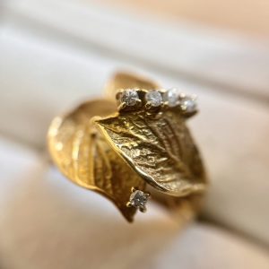 K18 石付き リング