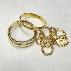 K18 まとめ リング ネックレス 750 K18