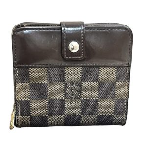 LOUISVUITTON ルイヴィトン ダミエ エベヌ コンパクトジップ 財布