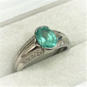 Pt950 石付リング