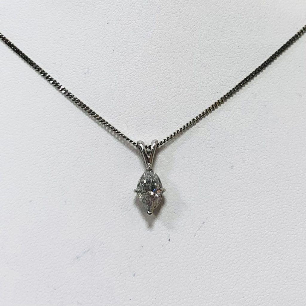PT850 ダイヤモンド1.05ct付きネックレス