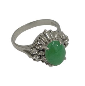 Pt900 翡翠 リング