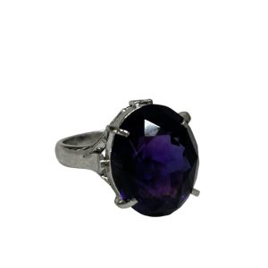 Pt900 アメジストリング