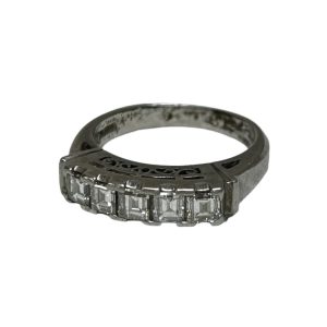 Pt900 メレダイヤ付きリング