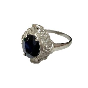 Pt900 サファイア リング