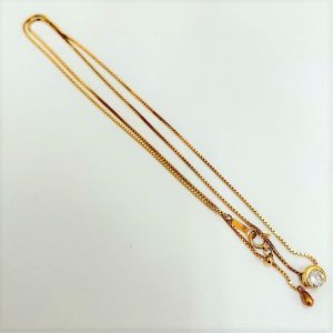 K18 ダイヤモンド付ネックレス