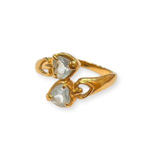 K18 18金 アクアマリン リング