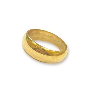 K18 18金 甲丸リング アクセサリー