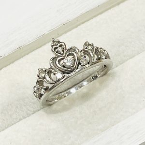 Pt900 メレダイヤ付きリング