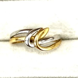 K18 Pt900 コンビリング