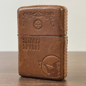 ZIPPO ナチュラルアメリカンスピリッツ アメスピ レザー オイルライター 限定品