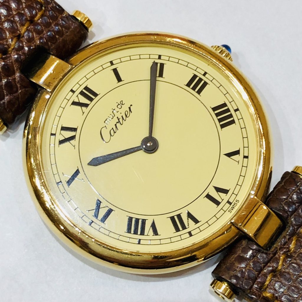 カルティエ マスト Cartier 時計 レディース サントス 自動巻き ワンピースケース メンテナンス不可 保証無し【ジャンク特価】NO.Y137