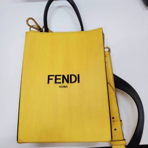 FENDI イエローショッパーバッグ ハイブランド品
