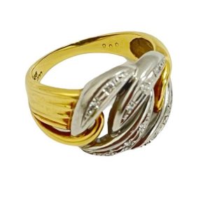 K18/Pt900 コンビリング