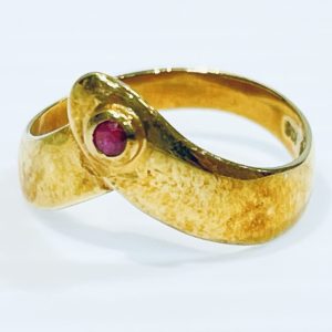 K18 18金 ルビー リング