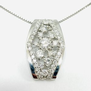 Pt900 ネックレス ダイヤモンド 0.3ct