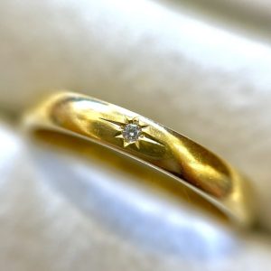 K18 メレダイヤリング 0.01ct
