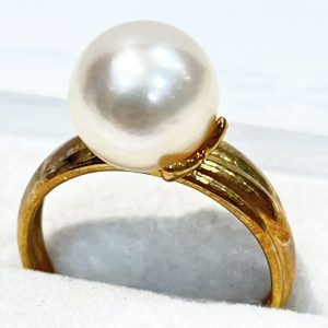 K18 18金 パール 真珠 リング