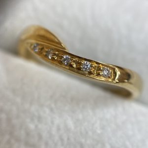 K18 メレダイヤ リング 18金 750