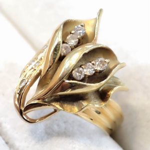 K18 メレダイヤ リング