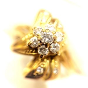 K18 メレダイヤリング 0.2ct