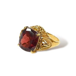 K18 ガーネット リング
