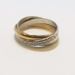 K18/Pt850　コンビリング