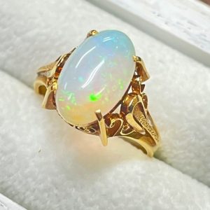 K18 オパール付きリング