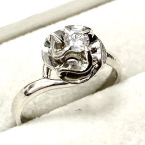 Pt900 0.16ct ダイヤ リング