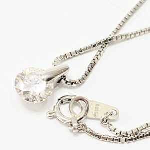 Pt850 1.069ct ダイヤ ネックレス
