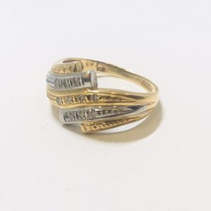 K18ベース Pt900　コンビリング