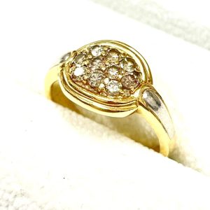 K18 メレダイヤ リング 750 18金