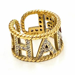 K18 18金 メレダイヤ リング