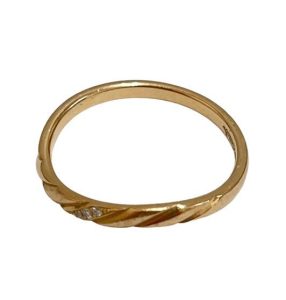 K18 メレダイヤ付リング