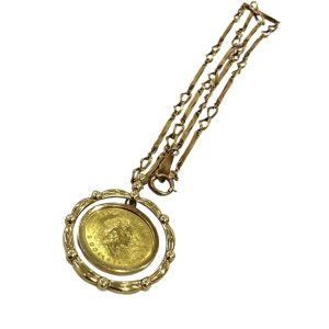 メイプルリーフ金貨 K24トップ K18 ネックレス