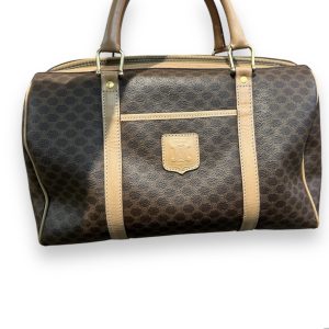 CELINE　マカダム柄　ボストンバッグ　