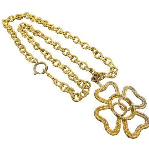 CHANEL シャネル ヴィンテージ フラワーモチーフ ネックレス