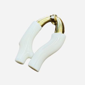 K18 ペンダントトップ 珊瑚 メレダイヤ