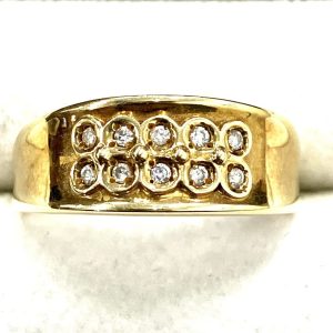 K18 メレダイヤ付きリング