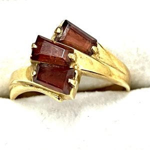 K18 ガーネット付きリング