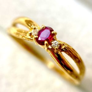 K18(18金) レッドスピネル リング